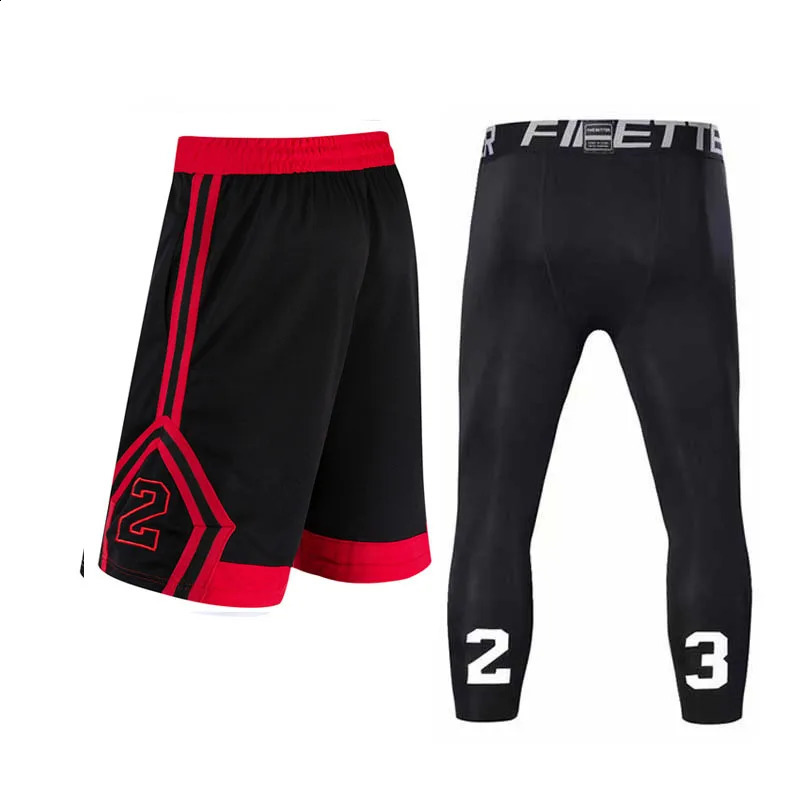 Pantalones cortos de baloncesto 3/4 medias colocados ropa deportiva gimnasia abreviatura de hombres ejercicio de fútbol masculino corriendo uniformes de jersey de fitness 17223 240401