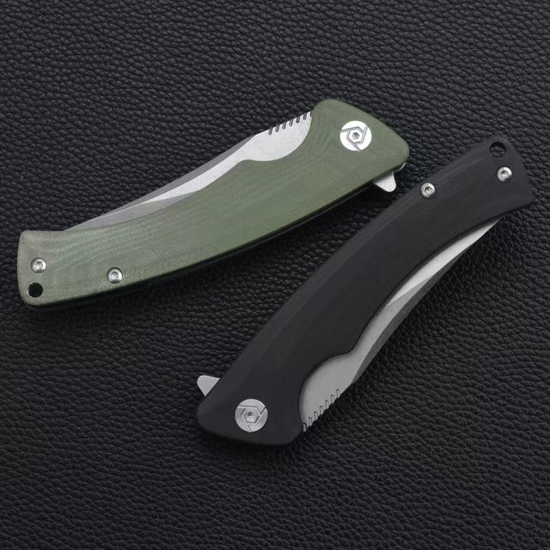 CH CH3528 D2 Blade Pocket Folding Knife G10 Handle Ball Bearing Flipper Quality Outdoor Camping Hunting Survival Knives Tool