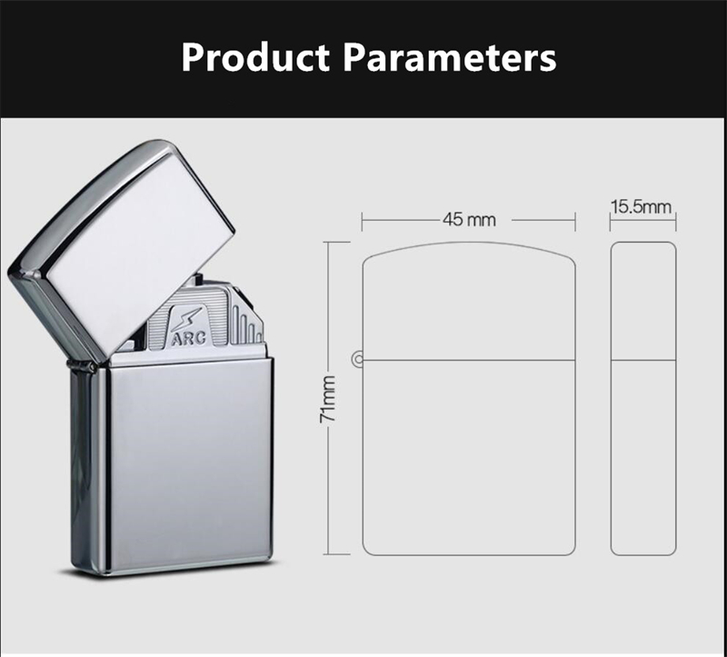 Windproofes Sechs Lichtbogen leichter leistungsstärker Pulse Kreatives Lading leichter hochwertiger Berührungszündungsgeräte exklusive Männergeschenk