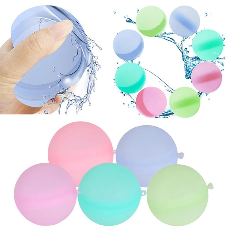 Bolas de água jogos adultos crianças meninos verão reutilizável água de silicone tocando brinquedos na praia piscina festa de água balões 240329