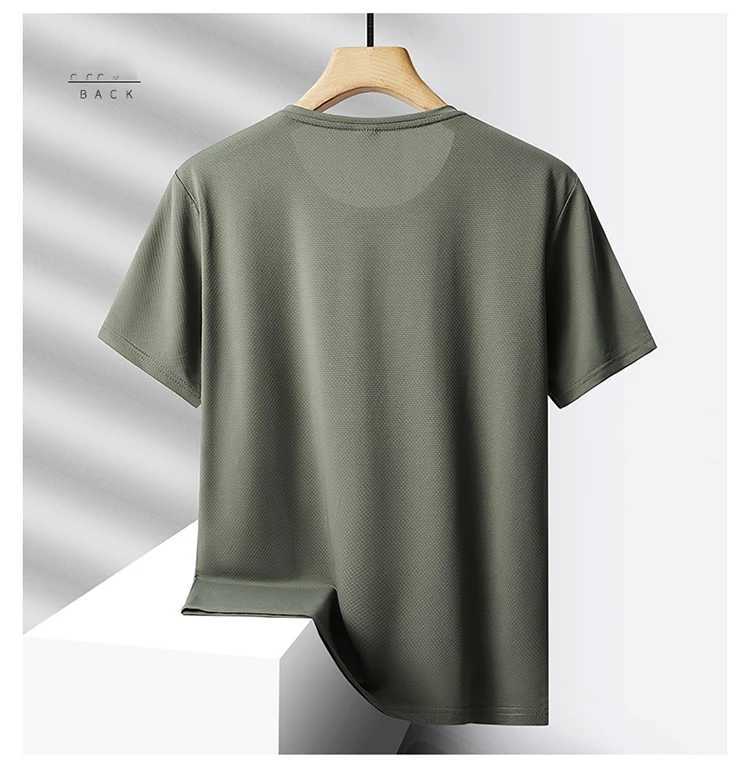 Męskie koszulki Szybkie suche sportowe mody T-koszulka Męki 2024 Krótkie rękawy Summer Scasual Black Green Oversize 6xl 7xl TOP TEES THIRT Ubrania 2445