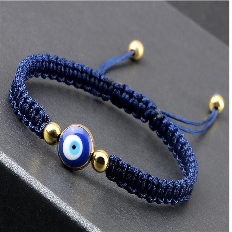 Creative Devil's Eye Woven Armband Stretch Kupferperlen Armband Bohemian Schmuck Armband AB100