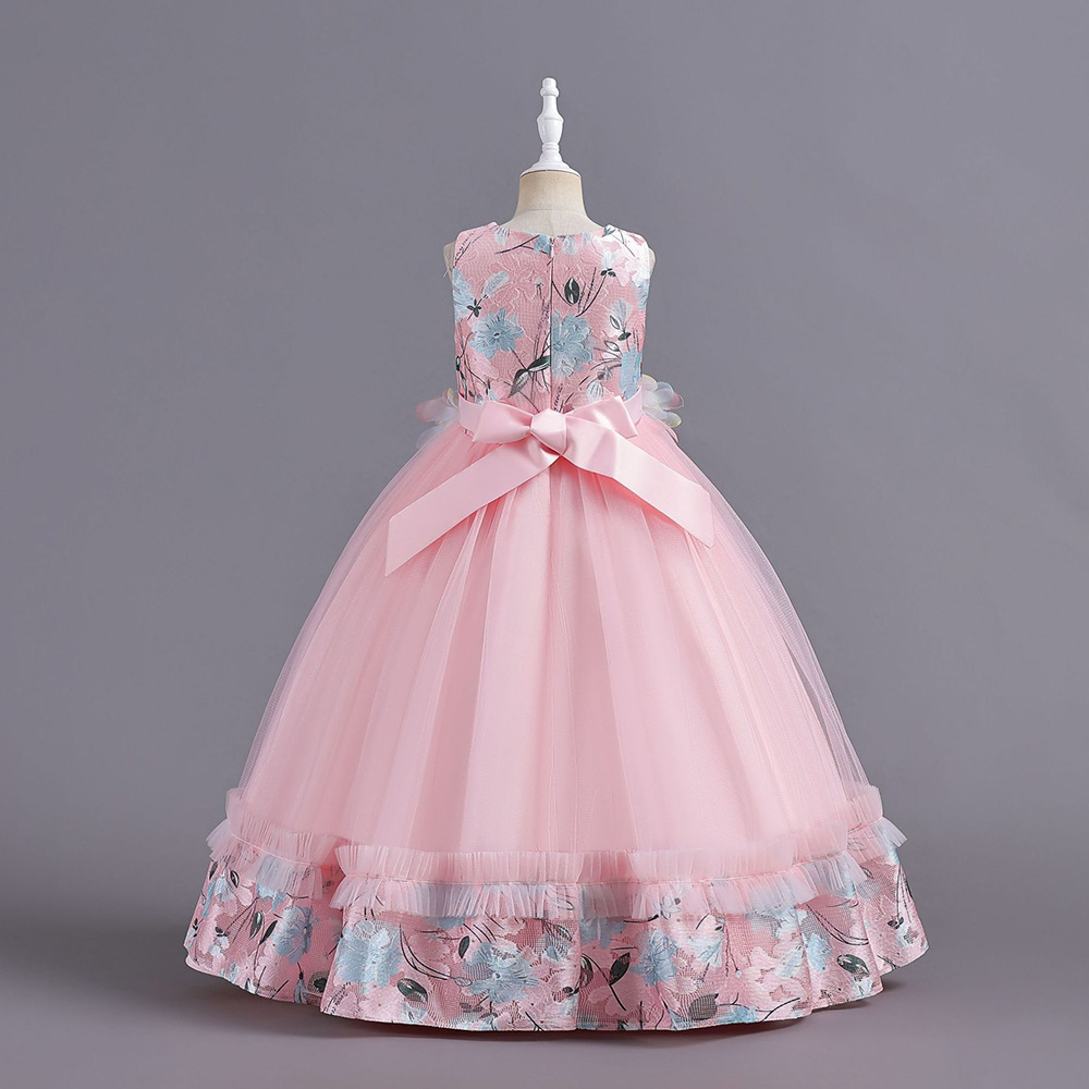 Principessa blu navy vino rosa gioiello di gioiello di compleanno/abiti da festa abiti da concorso da ragazza abiti da ragazza abiti da ragazza ragazza ogni ogni giorno gonne bambini indossa sz 2-10 d406205