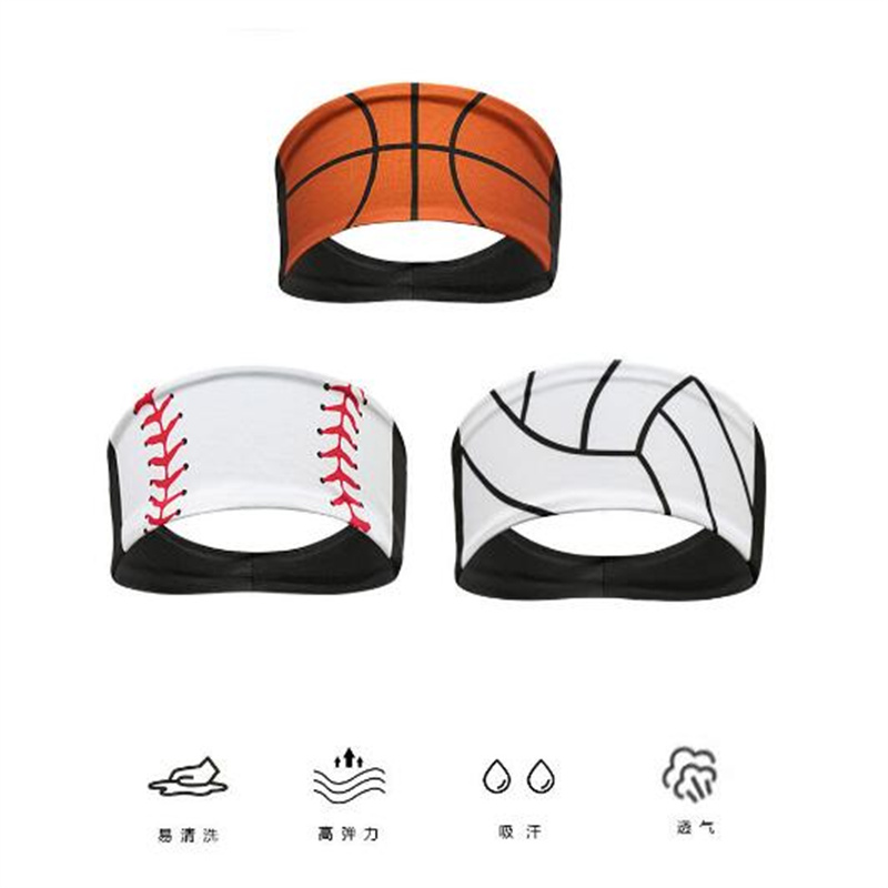 Bandons de style sportif de la mode pour femmes - Pattions de softball de volleyball de basket-ball de football - AB96 absorbant de sueur antidérapant AB96