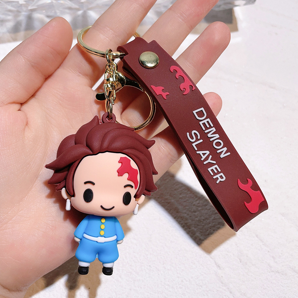 أزياء الرسوم المتحركة فيلم Keychain Character Rubber و Key Ring لمجوهرات Backback Jewelry Keychain 083631