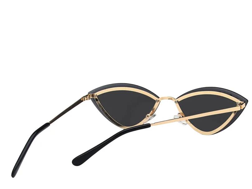 Driving Glasses Woman Cat eye Sunglass Diamond Shape Glasses Sunglasses Triangle Small Frame Vintage Fashion Cat Glasses UV400 