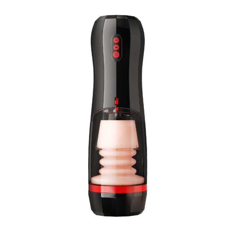 Masturbateur masturbateur masturbateur mâle de poche mâle chatte sexe toys télescopique tasse de masturbation rotative pour hommes