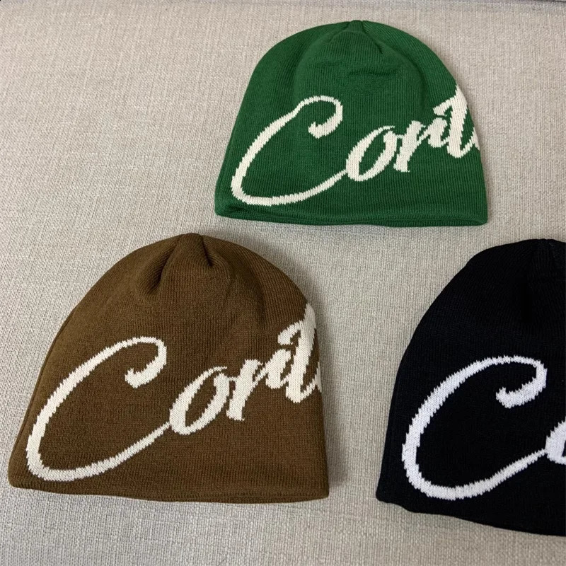 Hip Hop Beanie Women Hat Hat inverno Cappelli maglieria uomini Kpop y2k streetwear caldo harajuku pullover coreano moda jacquard unisex 240326