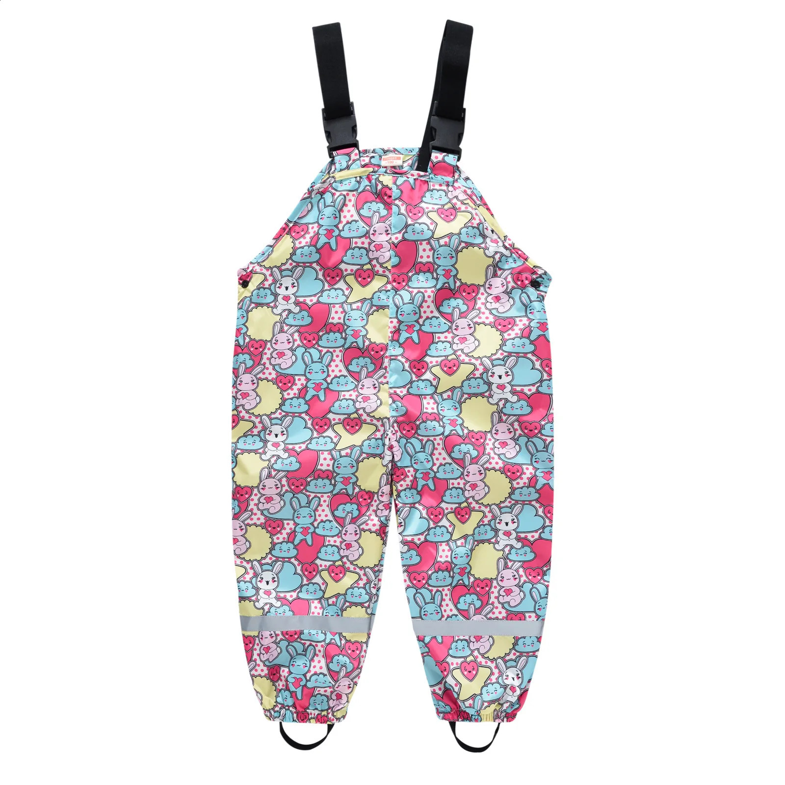 2024 Baby Girls Rain Pants Waterproof Boys Jumpsuit Sport Childrens Bib Overalls Winter Toddler Kids Raincoat Trousers Clothes 240323