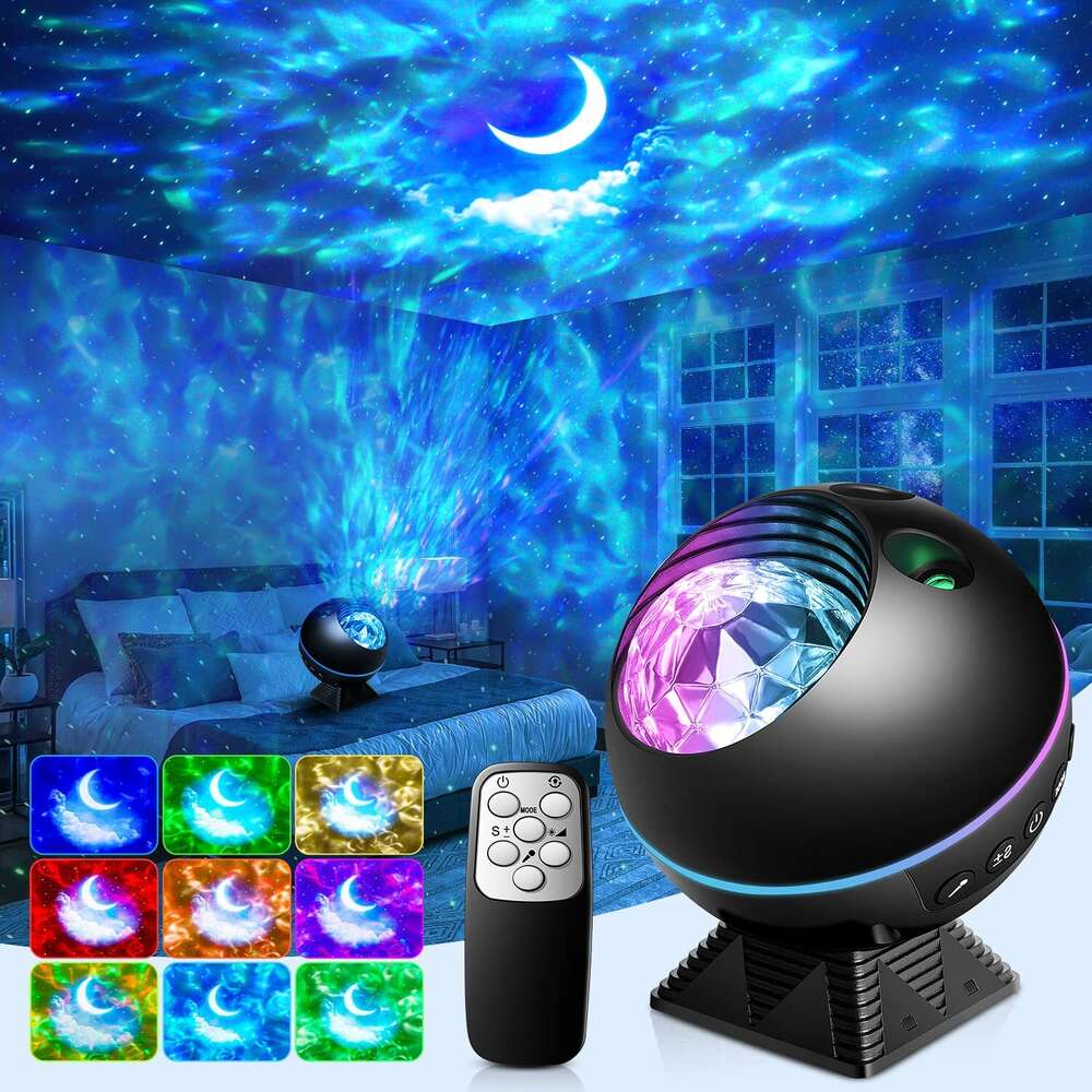 Galaxy 43 Tryby oświetlenia gwiazda Projektora Galaxy Light Remote Timer Moon Projekcja sufitowa Projekcja Sypialnia Sypialnia Kontrolem LED Cloud Room Light Dekoracja sypialni