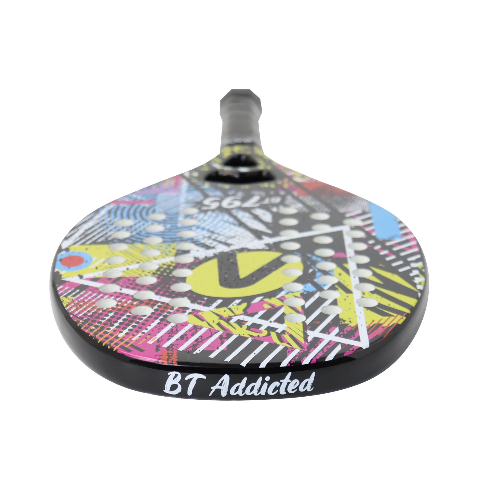 BT795 Beach Tennis Racket Full Carbon Fiber Tennis Beach Racquet with Beach Tennis Balls 240323