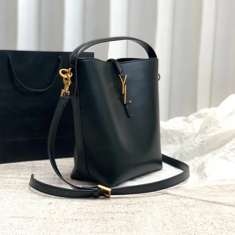 NEW Shiny Leather bucket bag high quality Shoulder Bags Women bags crossbody tote mini Purse high quality Luxurys handbags