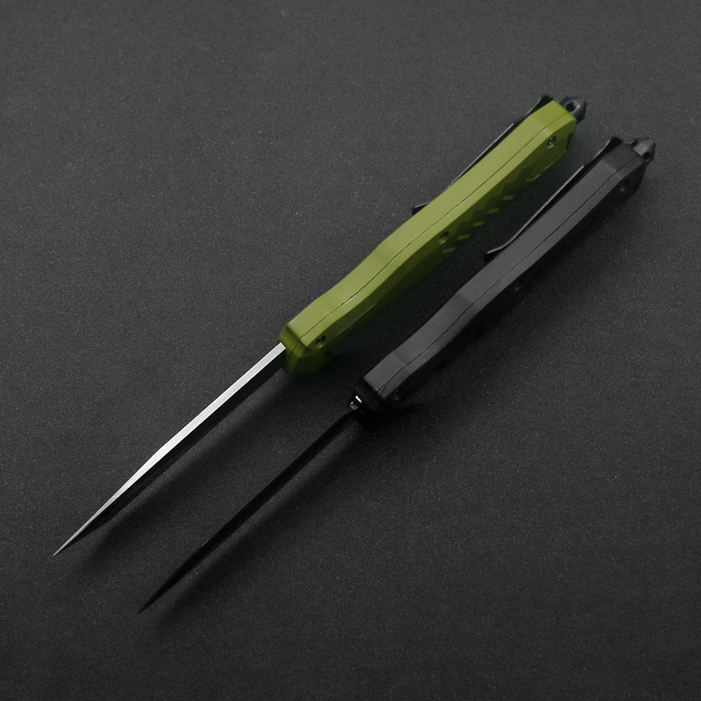 Hochleistungsüberleben Couteau Taschenautomatikmesser 440 Blade Outdoor Camping Multifunktionales EDC -Werkzeug Küche Klappmesser