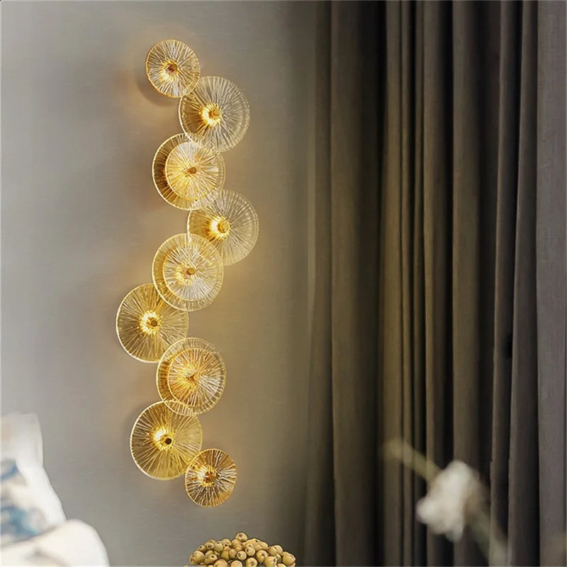 Постмодернистская светодиодная настенная лампа Sconce Nordic Luxury Creative Glass Design Sconcess High