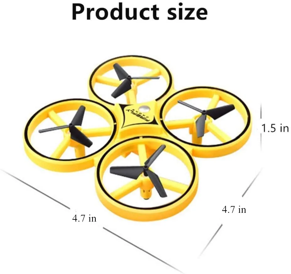 Drones 2022New RC Mini Quadcopter Induction Drone Smart Watch Remote Sensing Gesture Aircraft UFO Hand Control Drone Altitude Hold Kids