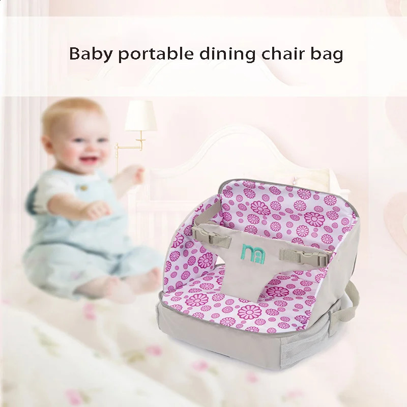 Baby Dining Chair Sac Enfant Portable Siège imperméable Tissu nourrisson Babordable Maman pliable Sac de sécurité Baby Sénalisation Nourrissant High Chaise 240401