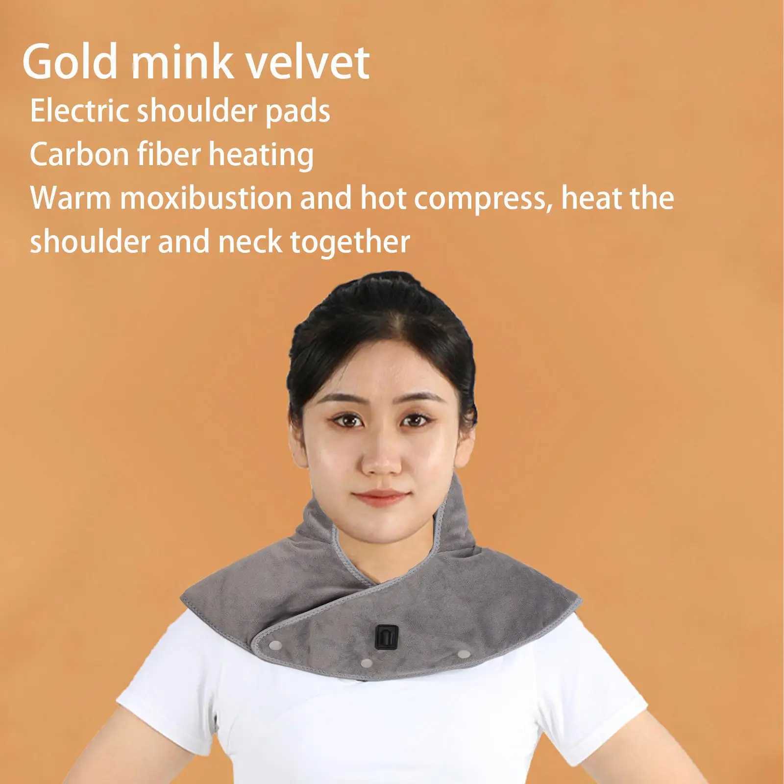 Full Body Massager Neck Heating Pad Heated Neck Shoulder Wrap For Cramps Pain Relief And Relieve Fatigue Electric Thermal Compress Neck Brace 240407