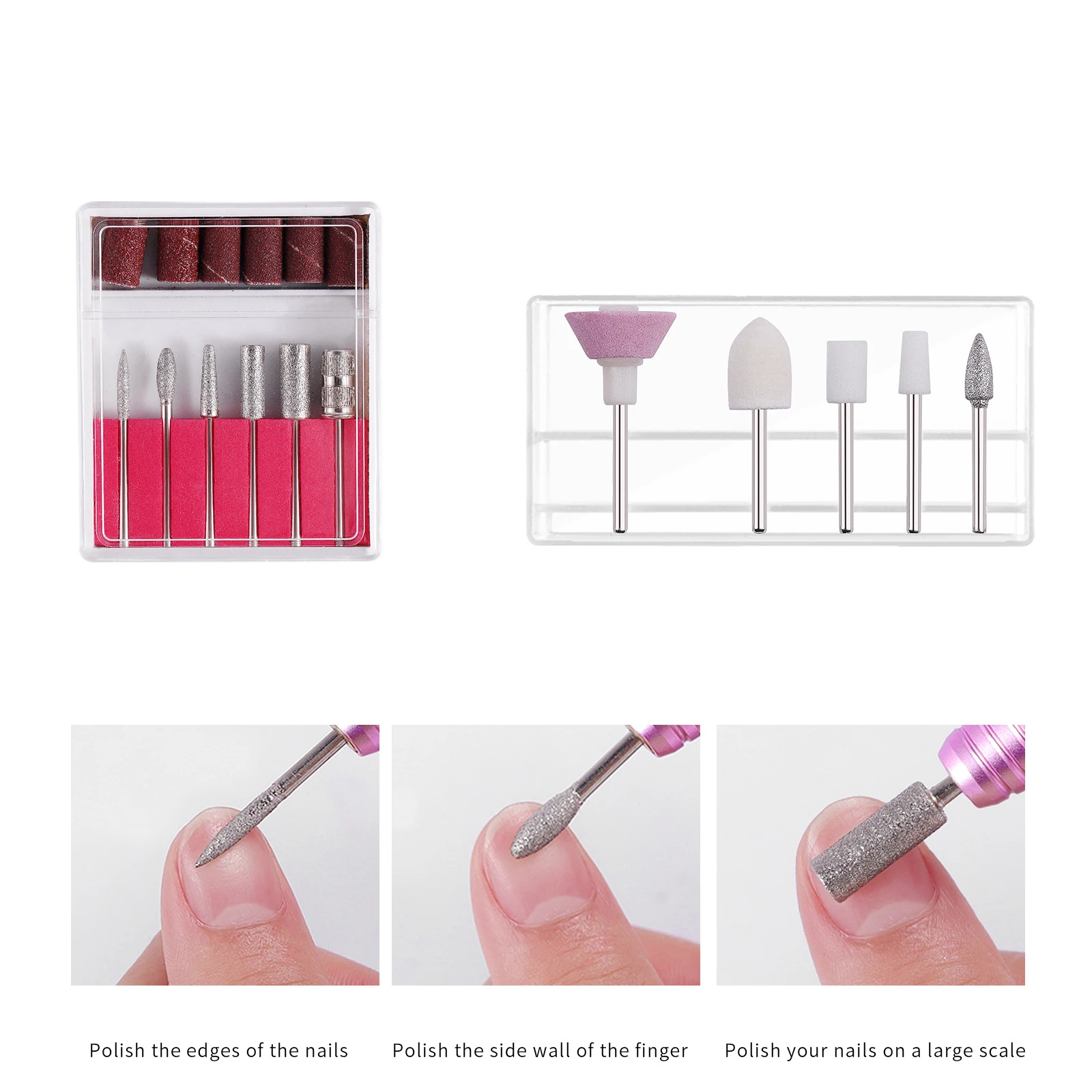 Sèchers Electric Nail Drill Manucure Hine Set Placing Rose Red Moiling Cutter USB Charging Professional Nail Equipment Pédicure Tool