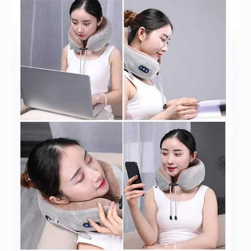 Full Body Massager Multifunctional U-shaped Pillow Massage Pillow Electric Neck Massager Portable Shoulder Cervical Massager Travel Home Car Relax 240407