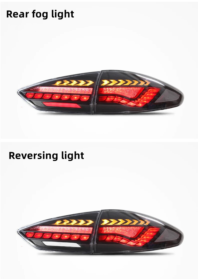 Lumière de voiture pour Ford Mondeo 20 19-20 21 Fusion Taillaves LED DRL Projecteur Lens Signal de virage dynamique lampe arrière à la soupçon