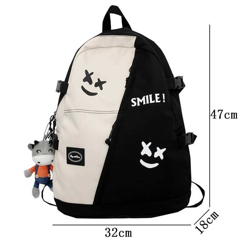 Multi-function Bags Fashionable backpack winter lover travel bag womens laptop Mochila youth new college mens Lucksack yq240407