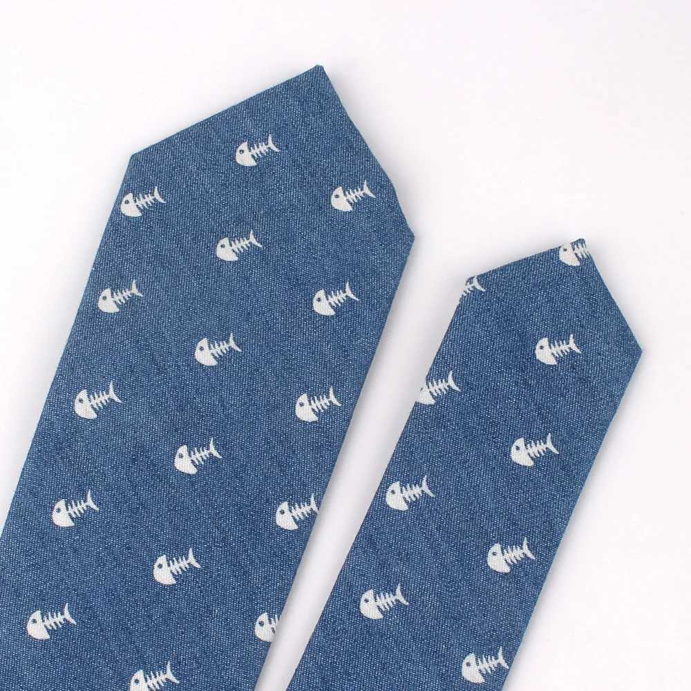 Clats de cou Nouveaux jeans liens pour hommes Skinny Men Tie à cou pour le mariage Business Casual Print Neckties Denim Costumes Slim Neck Ties Gravatas 240407