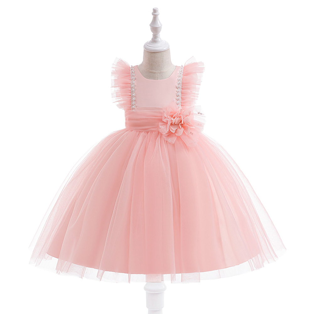 Bright White Pink Blue Champagne Jewel Girl's Birthday/Party Dresses Girl's Pageant Dresses Flower Girl Dresses Girls Everyday Skirts Kids' Wear SZ 2-10 D406241
