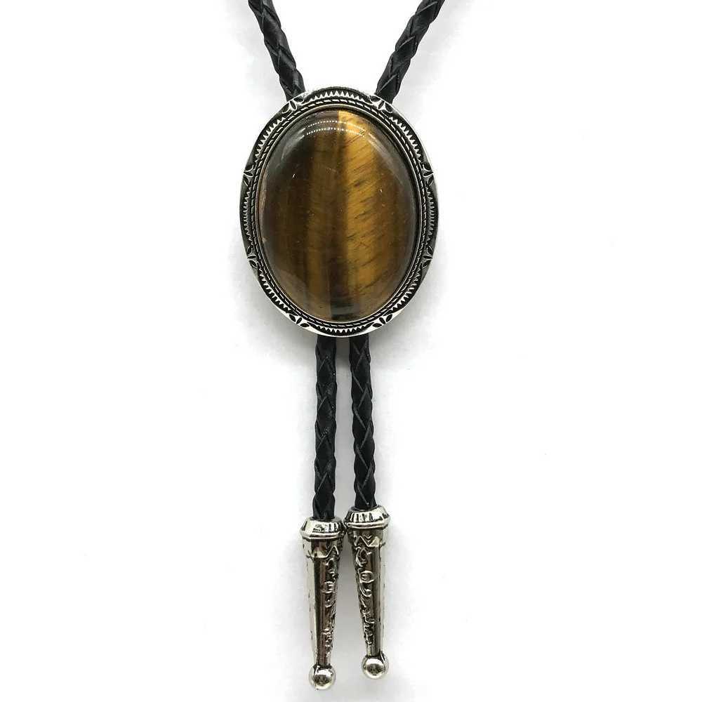 Bolo lances baratosfilify dropshipp moda natragate ágata bolo tie para homens alta quanlity colorido âmbar shinestone corbatas para hombre 240407