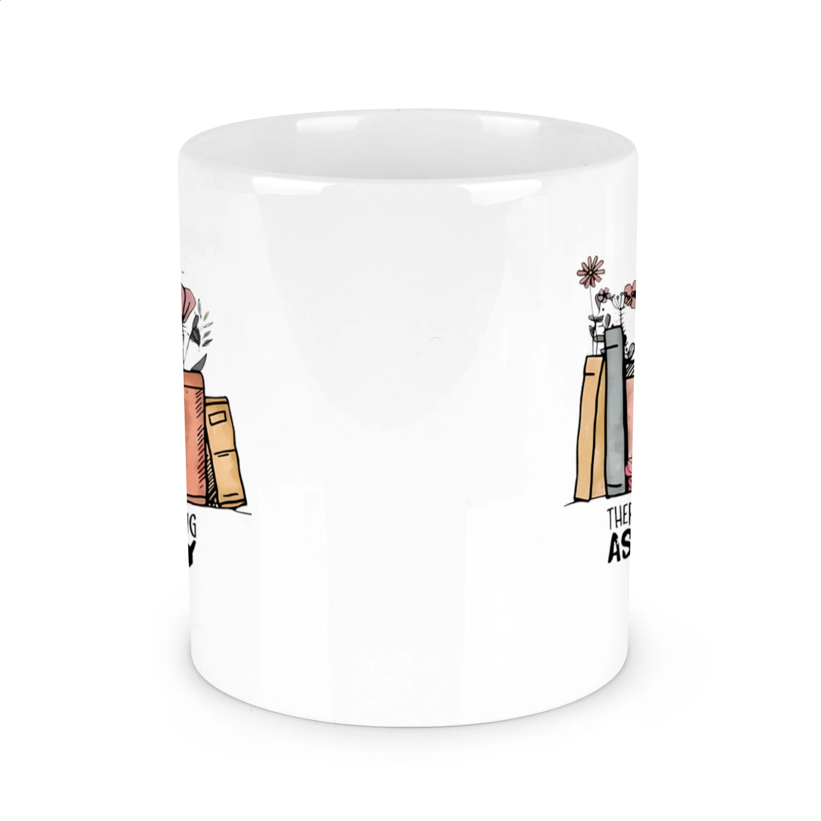 C'è troppi libri la personalità ceramica tazza tazza di tè latte di latte il responsabile del collega boss regalo di ispirazione 240407