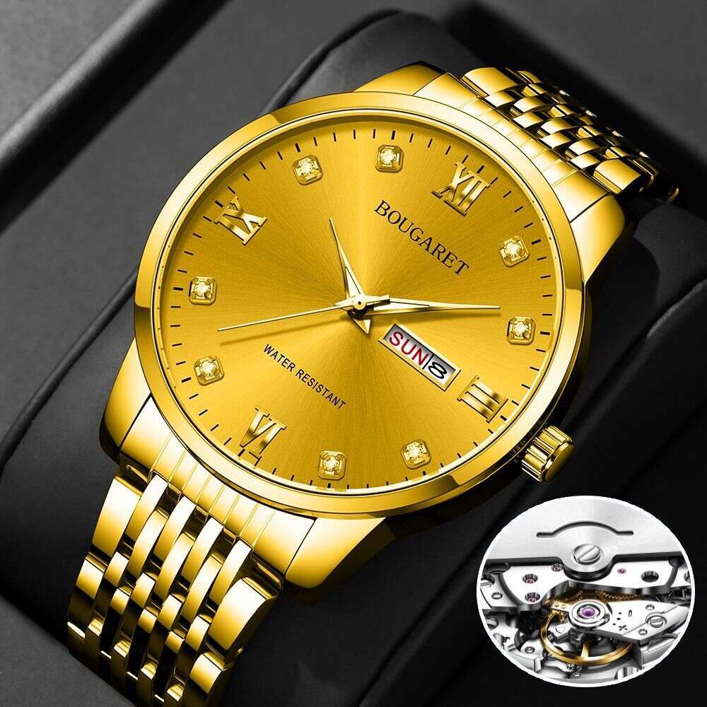 Fully Automatic Movement Men's Calendar Waterproof Night Light Imitation Mechanical Watch Large Dial