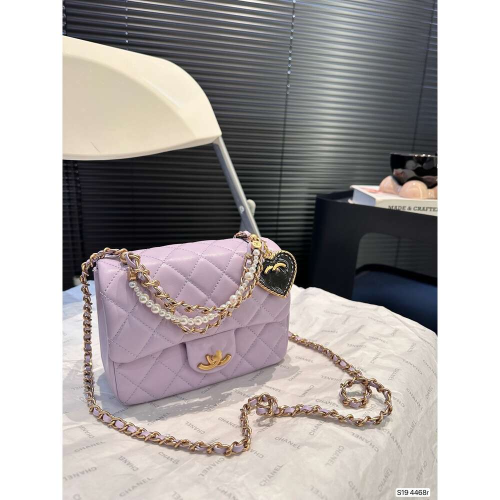 Handväska 85% Factory Shock Price Chaofang Fetty Gold Ball CF Bag Single Shoulder Crossbody Lingge Chain Physical Belt Bag