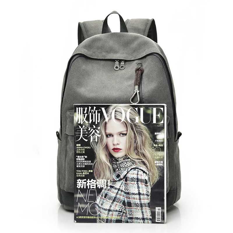 Bolsas multifuncionais DIDA Bear 2023 Womens Canvas Backpack Garotas e meninas Laptop Mochila Rucksack Grey YQ240407