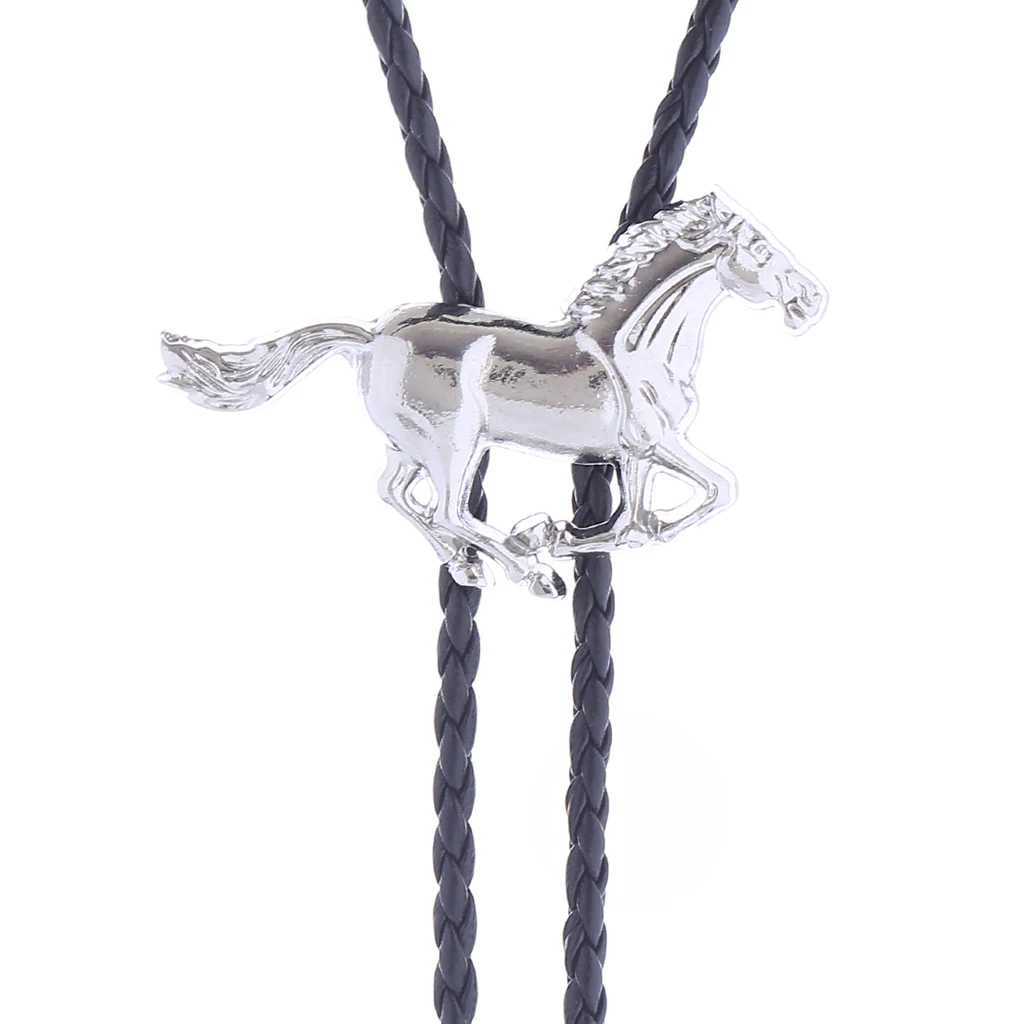 Bolo는 Western Galloping Horse Bolo Tie 240407을 묶습니다