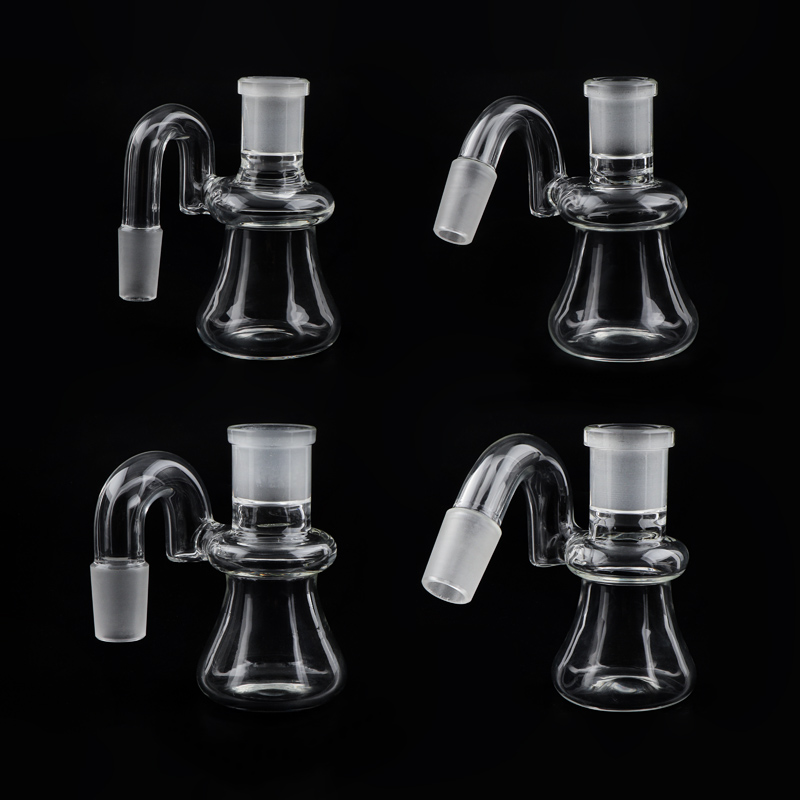 Mini Glass Ash Catcher 14 mm 18 mm45 90 stopni Hookah Glash Gong Water Catchers Clear Bubbler Ashcatcher