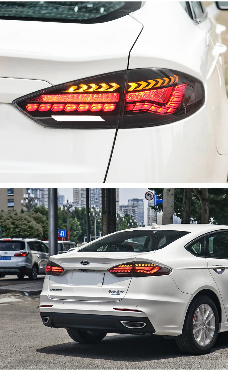 Lumière de voiture pour Ford Mondeo 20 19-20 21 Fusion Taillaves LED DRL Projecteur Lens Signal de virage dynamique lampe arrière à la soupçon