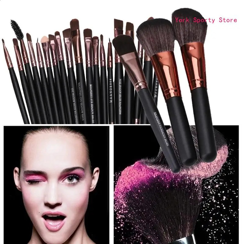 Beauty Make Up Brush Set Soft Cosmetic Eyeshadow Lip Foundation Brushes 240403
