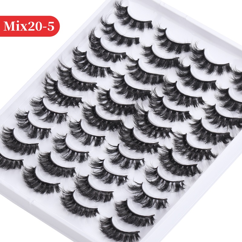 Faux 3D Mink Eyelashes Russian Curl Natural False Eyelashes Fluffy Eye Lash Extension Makeup