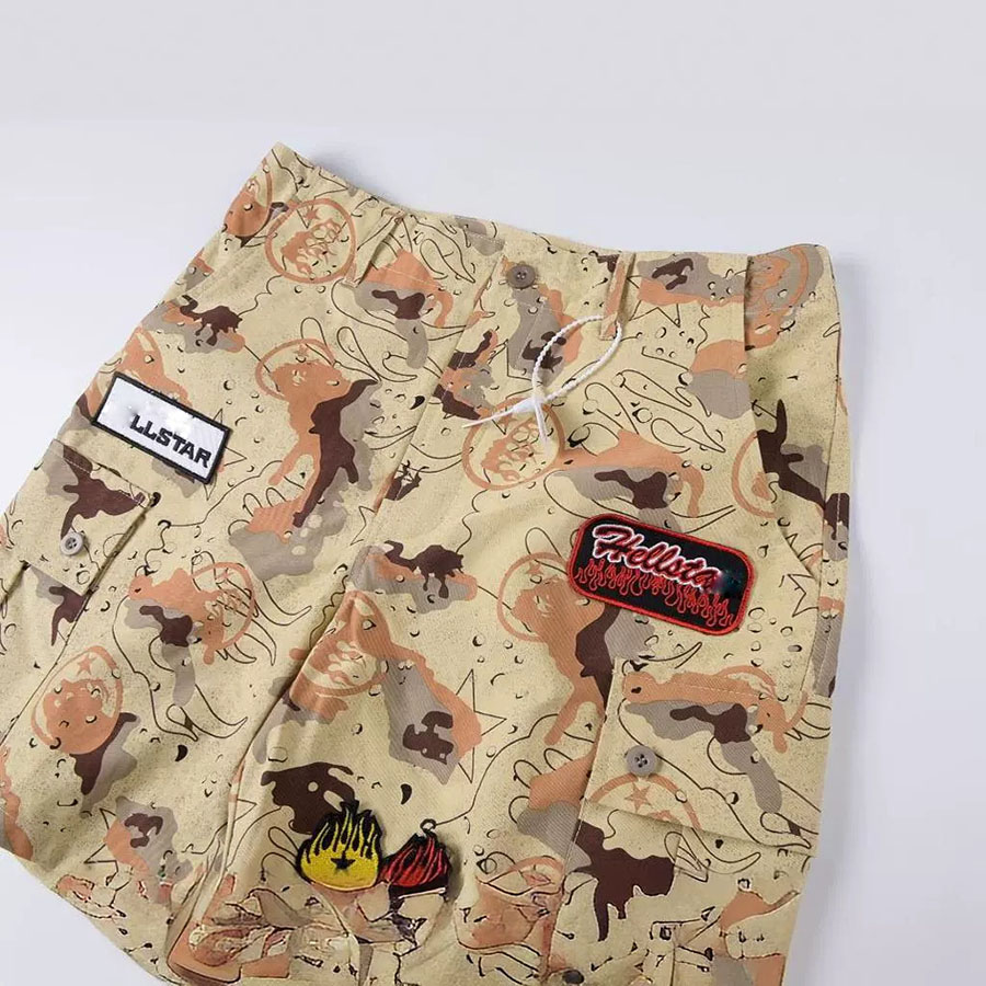 Herenontwerper Shorts High Street geborduurde werkkledingbroeken voor paren zomer trendy mode