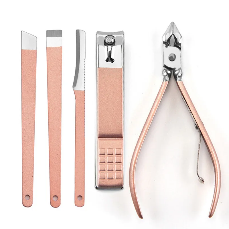 Mouldings Stainless Steel Pedicure Professional Nail Clipper Set Cuticle Eagle Hook Tweezer Manicure Beauty Tools Kit