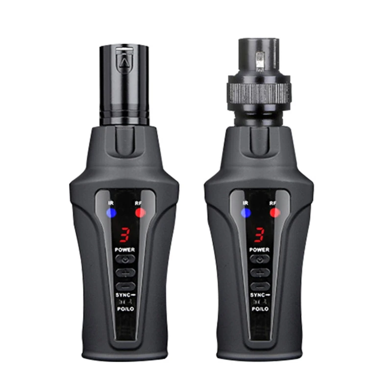 Accessoires Plugon Microfoon Wireless System XLR -zender en ontvangeradapter met oplaadbare 3.7V Lithium -batterij