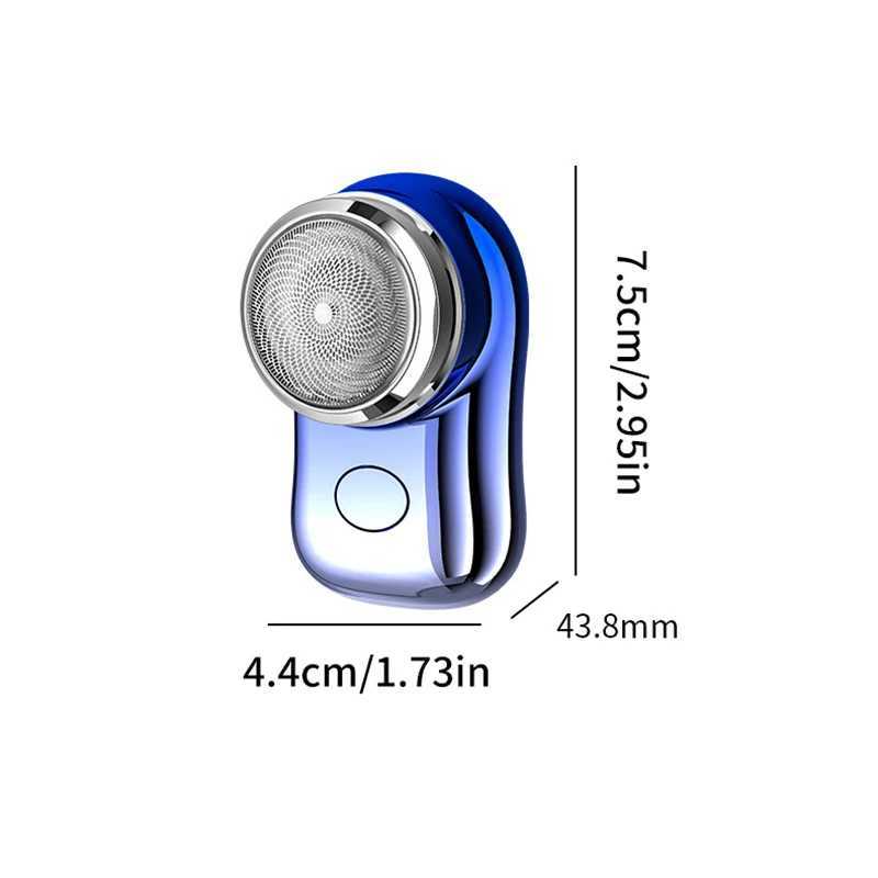 كهربائية محمولة محمولة محمولة USB USB شحن Mini Shaver Electric Shaver Pocket Shaver Hawbroof Gift YQ240403