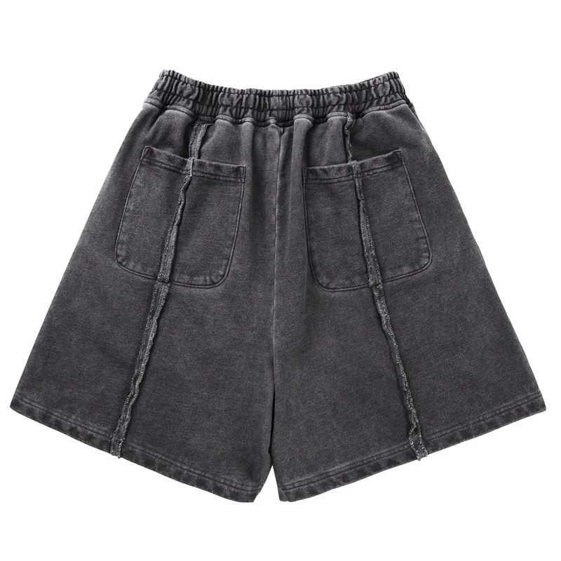 Heren shorts zwaargewicht thug club vintage shorts 1 1 dikke stof zomers shorts heren heren dames losse casual premium rijbroek J240402