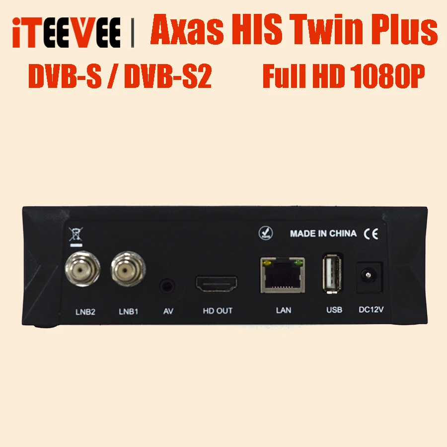 Box Full HD Satellite -ontvanger met 2x DVBS2 SAT Tuner geïnstalleerd Axas zijn Twin Plus Linux E2 Open ATV 6.2 TV Box vervangen ZGEMMA