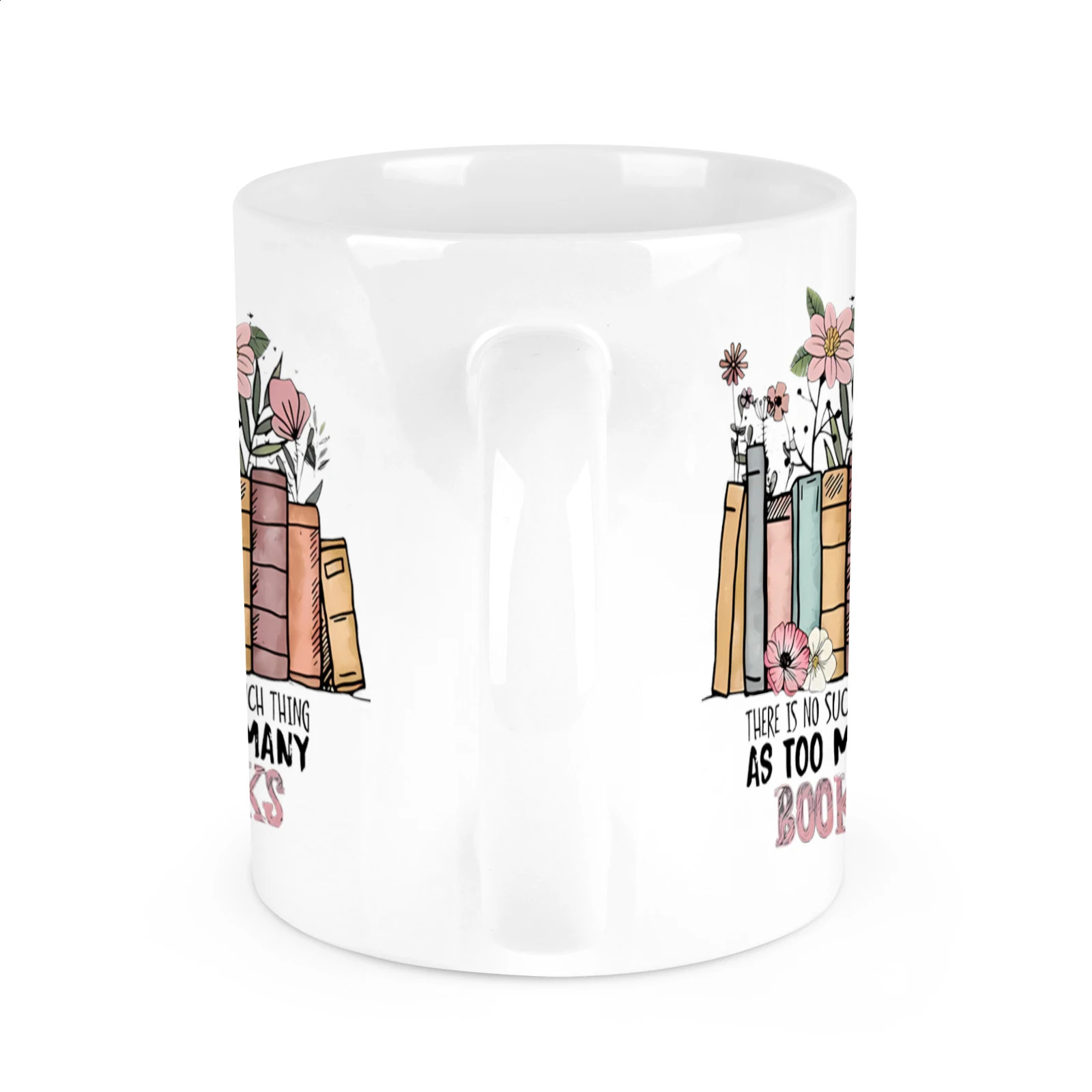 C'è troppi libri la personalità ceramica tazza tazza di tè latte di latte il responsabile del collega boss regalo di ispirazione 240407