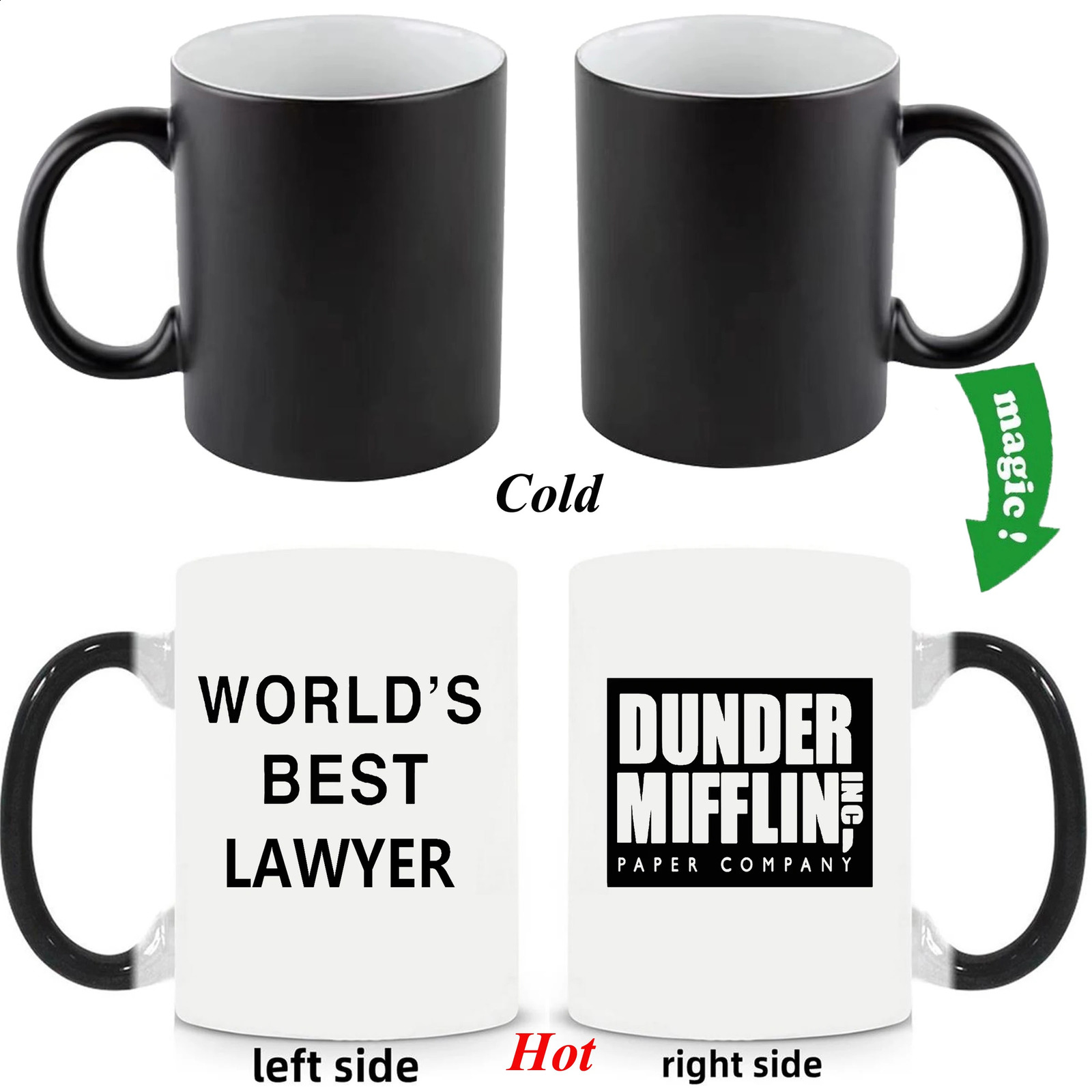 TV -serie The Office Mugs Coffee Tea Milk Tabelleware Beer Drinkware Dunder Doctor Advokat 240407