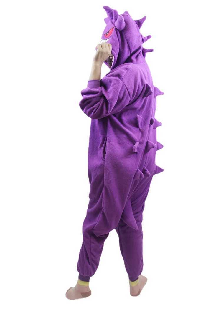 Roupas domésticas Poddemiel Gengar Kigurumi Mosquinho de velo feminino pijamas Anime Gumpsuit pijamas Costume de halloween traje de role-playing adultos e criançasl2403