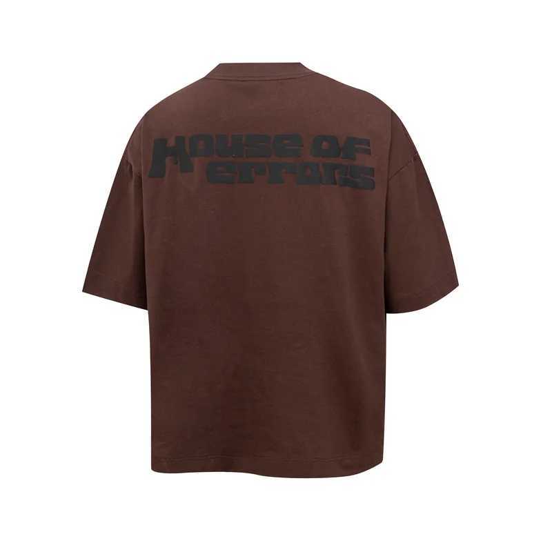 T-shirts masculins Multicolour House of Errors T-shirt haute qualité 1 1 hommes Tops en vrac décontracté cou