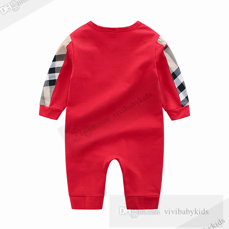 Designer pour enfants pour enfants saif romper mode infantile pouce à manches longues minces combinaisons de sauts de printemps d'été garçons de garçons en coton vêtements climatisés aériens z7538