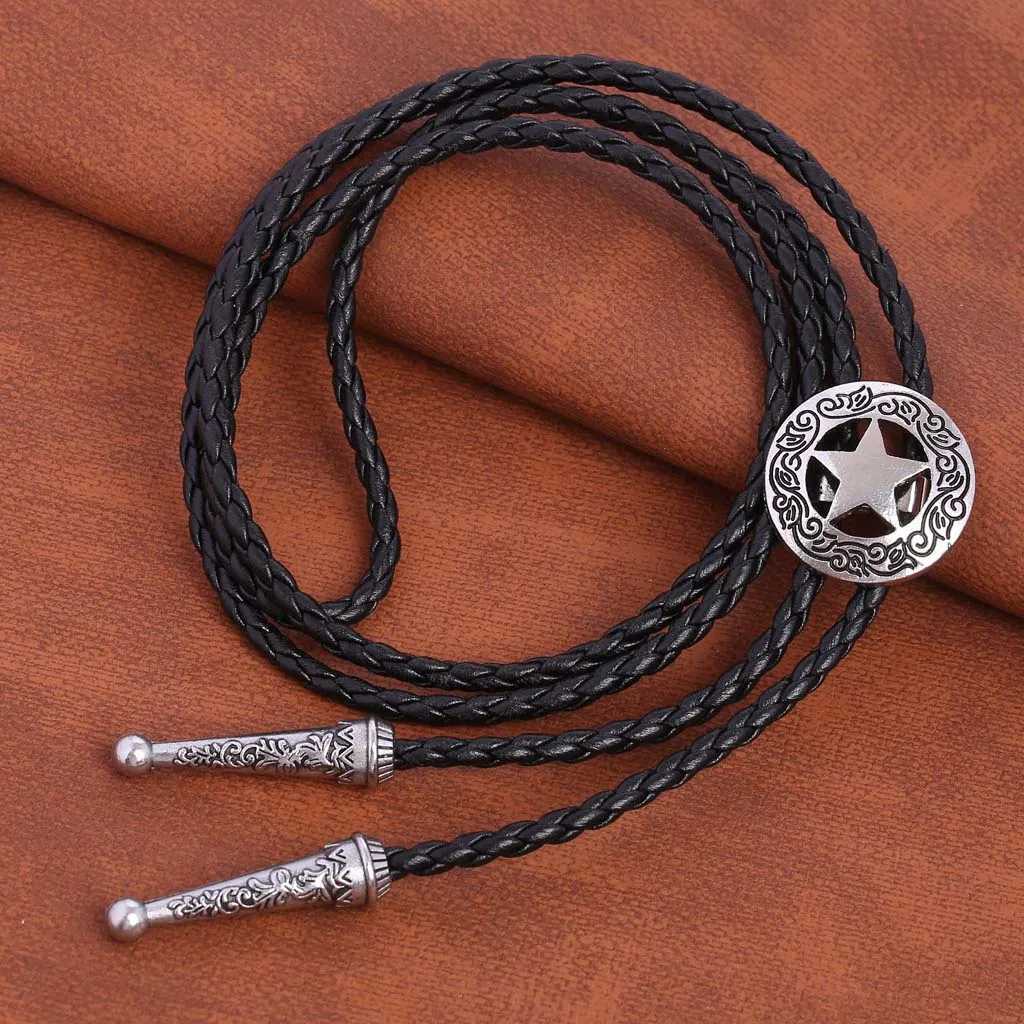 Bolo Krawatten Western Cowboy Star Bolo Tie Rodeo Dance Nacktie Bola Krawatte 240407