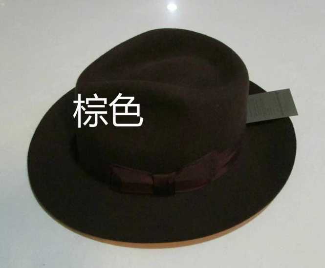 Chapeaux à bord large chapeau seau de laine Fedora chapeau unisexe en feutre Fedoras chapeaux de mode adulte